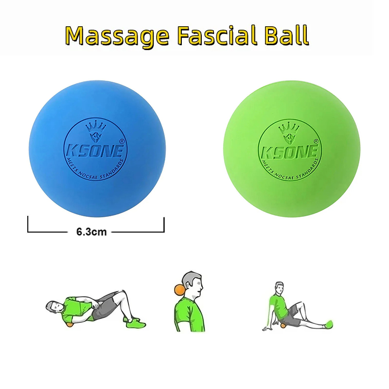 Shoulder Massage Ball - Rubber Fascia Massage Ball Yoga Fitness