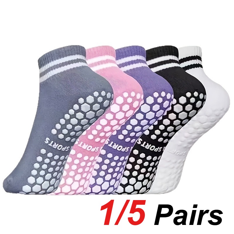 Fitness Yoga & Kickfit - 1/5 Pair Women's Silicone Anti Slip