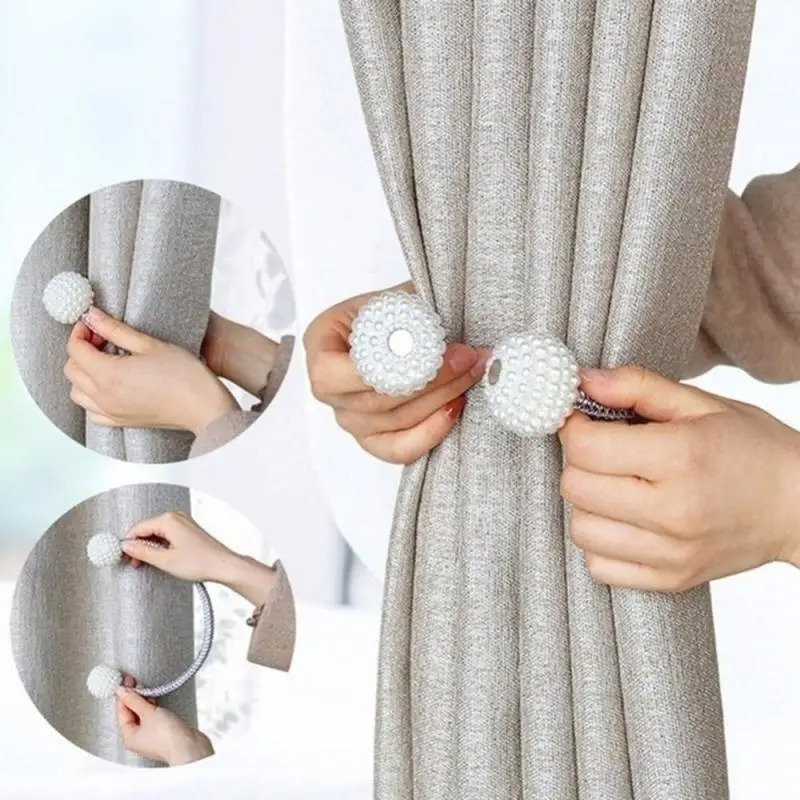 1/2PCS Pearl Magnetic Curtain  - Shoulder Massage Ball recension och pris