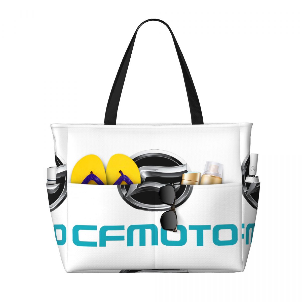 CFMoto Logo Motorcycle Beach T - Yoga Fitness Tote recension och pris