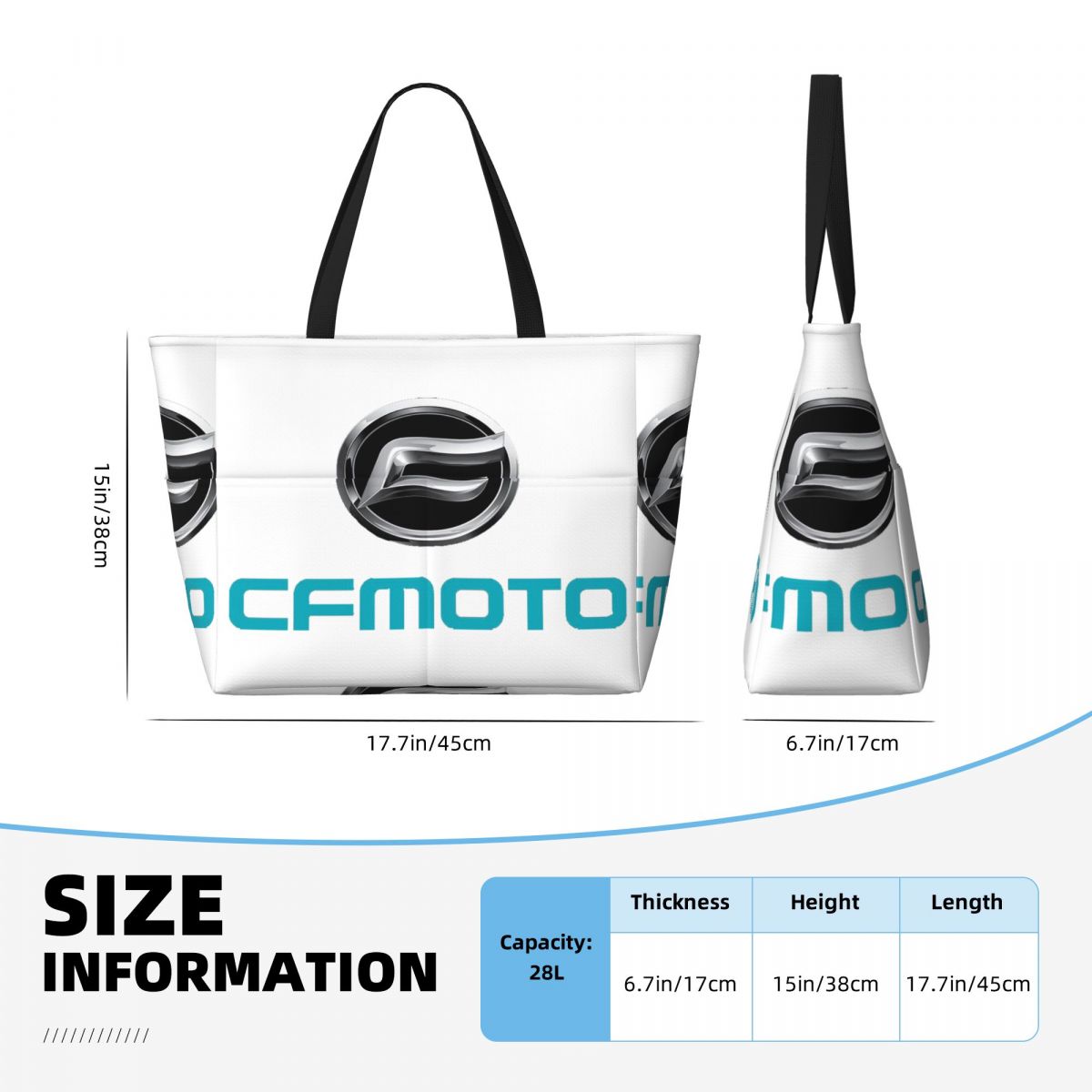 CFMoto Logo Motorcycle Beach T - Yoga Fitness Tote recension och pris