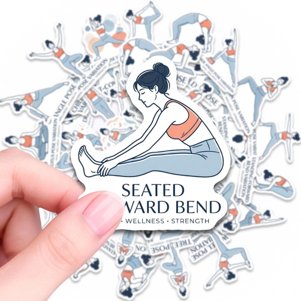 50Pcs Yoga Pose Stickers, Fitn - Yoga Fitness Studio recension och pris