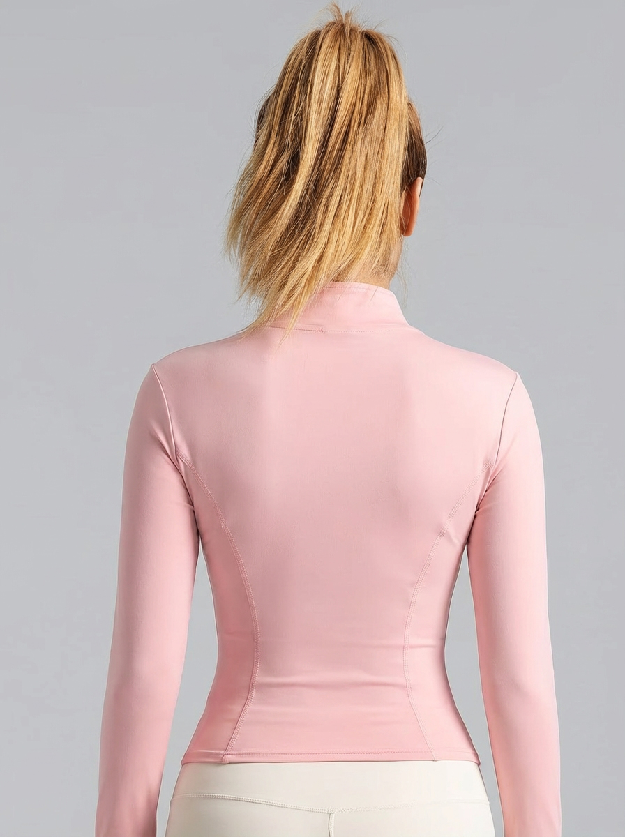 New Women Light Pink Yoga Coat - Fitness Yoga & Kickfit recension och pris