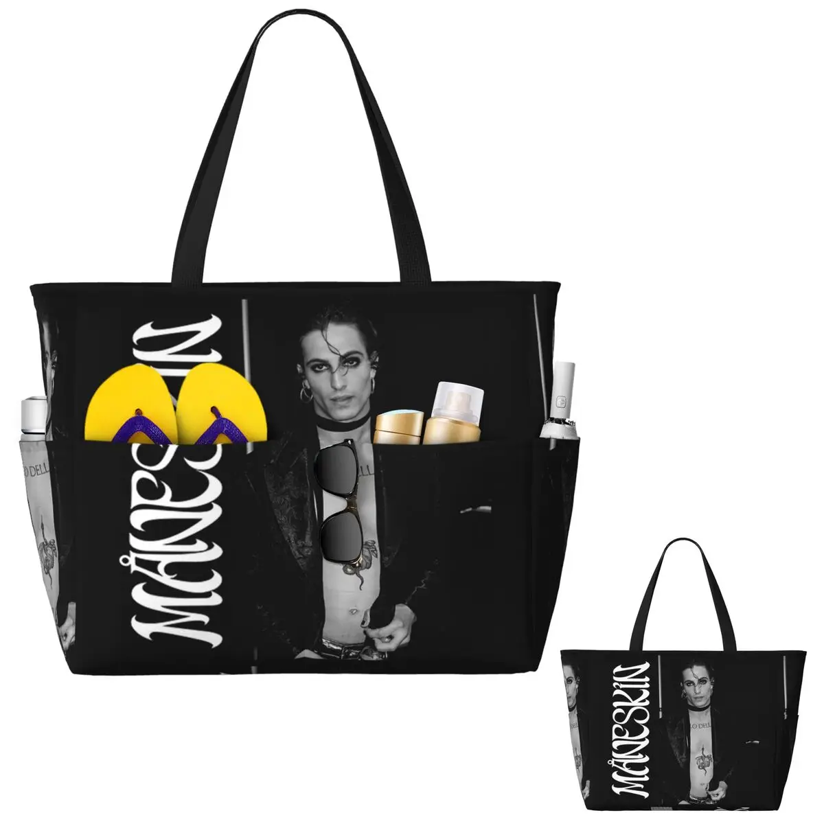 Damiano David Maneskin Beach T - Yoga Fitness Tote recension och pris