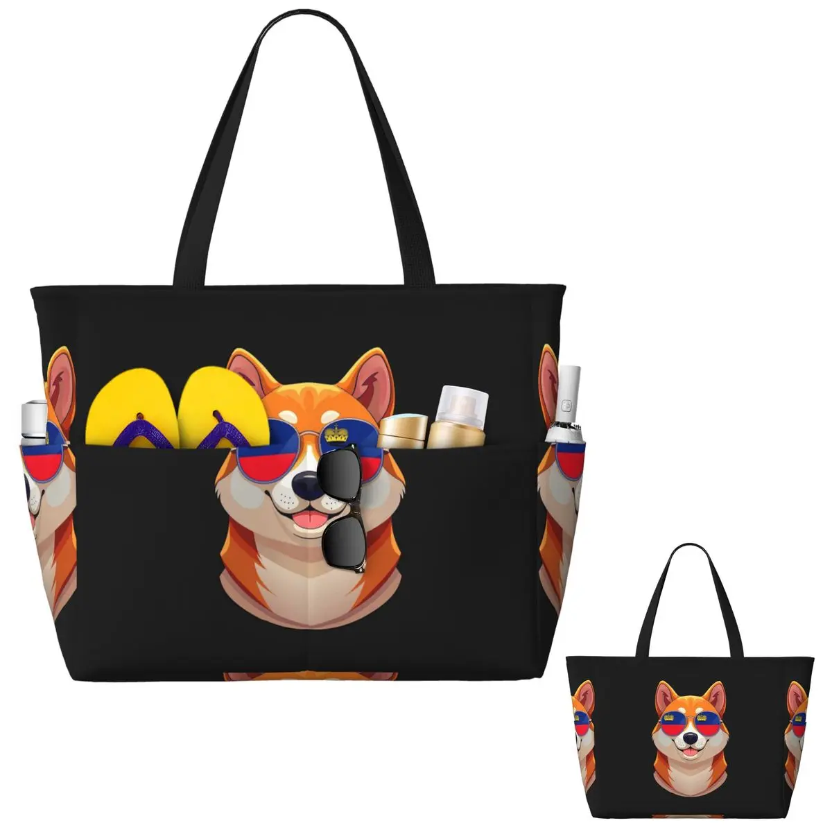 Vintage Patriotic Shiba Inu Li - Yoga Fitness Tote recension och pris