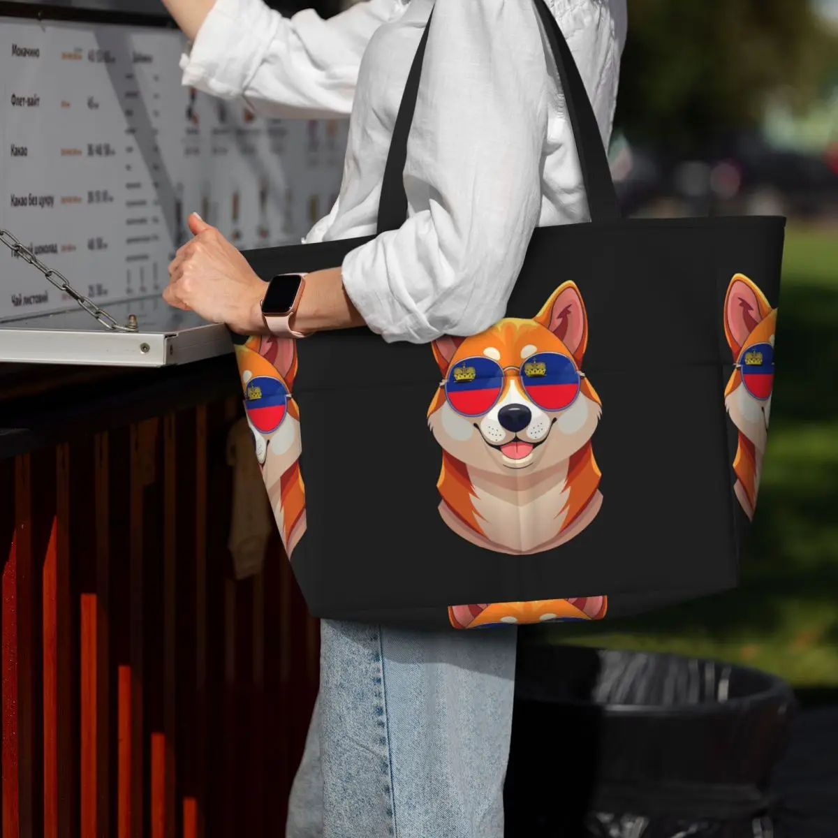 Vintage Patriotic Shiba Inu Li - Yoga Fitness Tote recension och pris