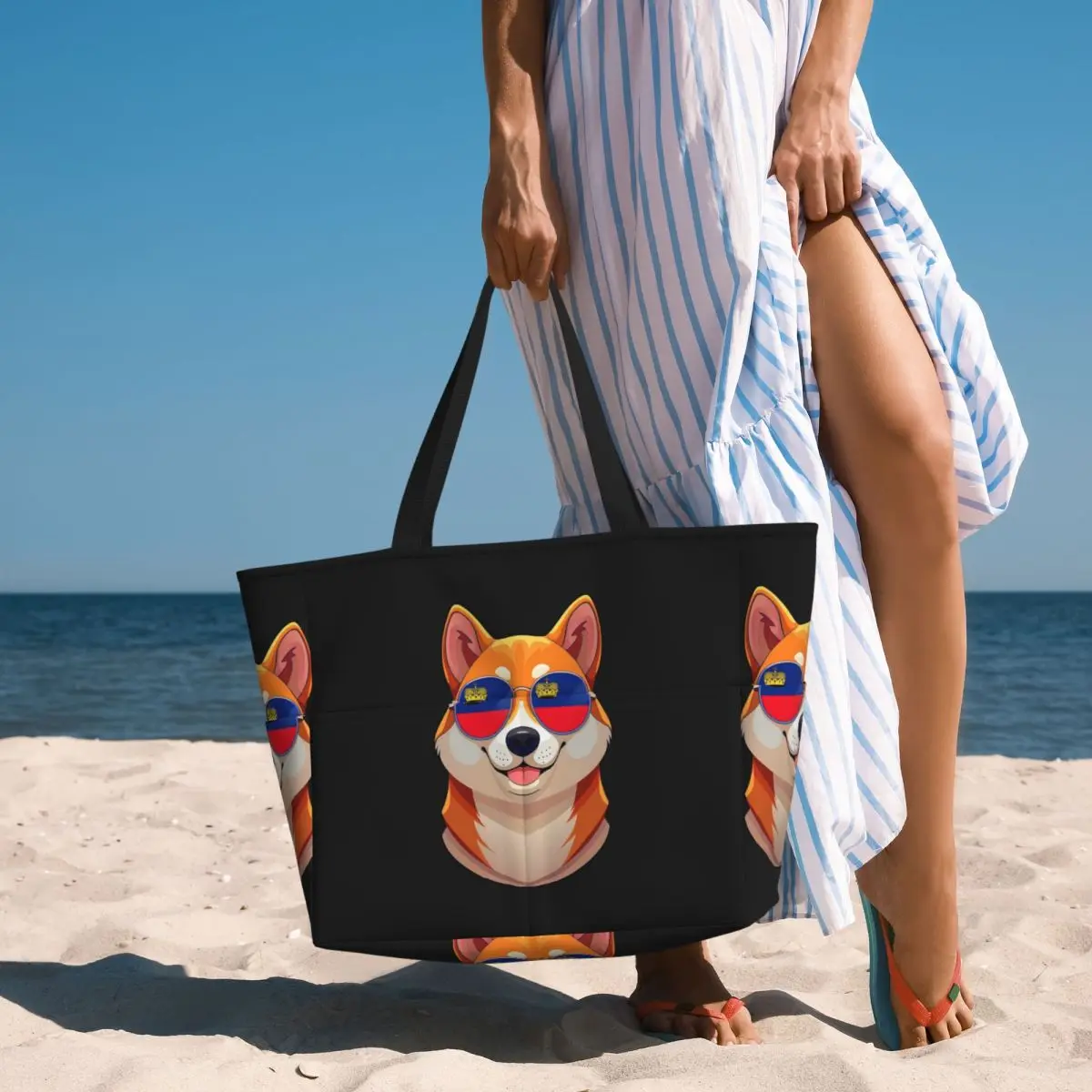 Vintage Patriotic Shiba Inu Li - Yoga Fitness Tote recension och pris