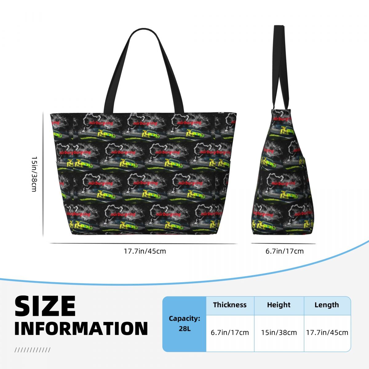 Nurburgring Print Beach Tote B - Yoga Fitness Tote recension och pris
