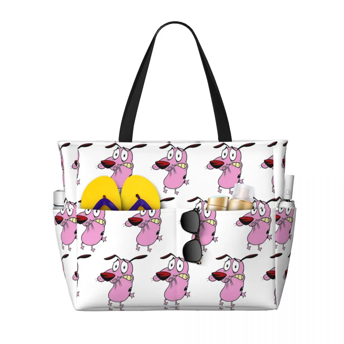 Cute Courageous Cowardlys Dog  - Yoga Fitness Tote recension och pris