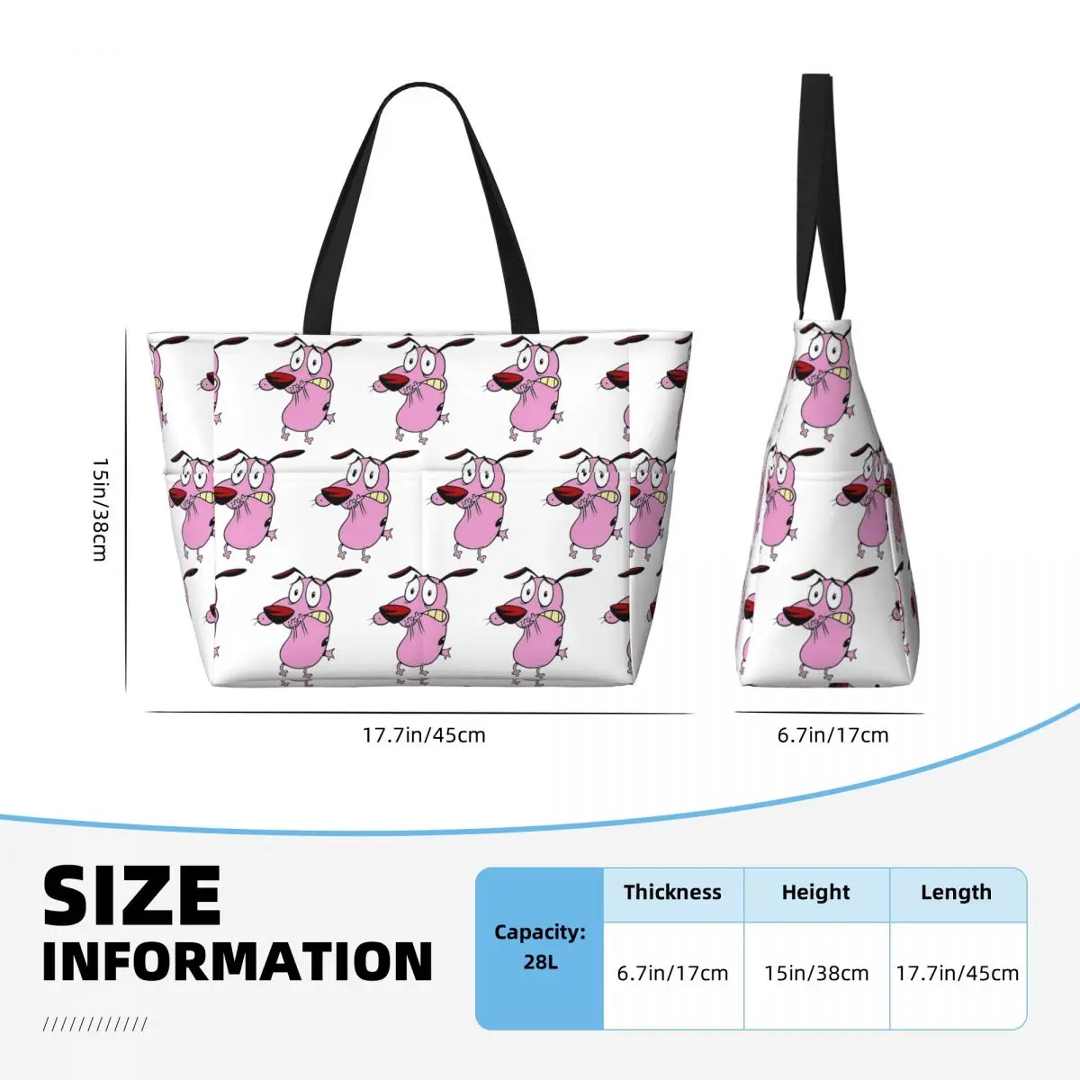 Cute Courageous Cowardlys Dog  - Yoga Fitness Tote recension och pris