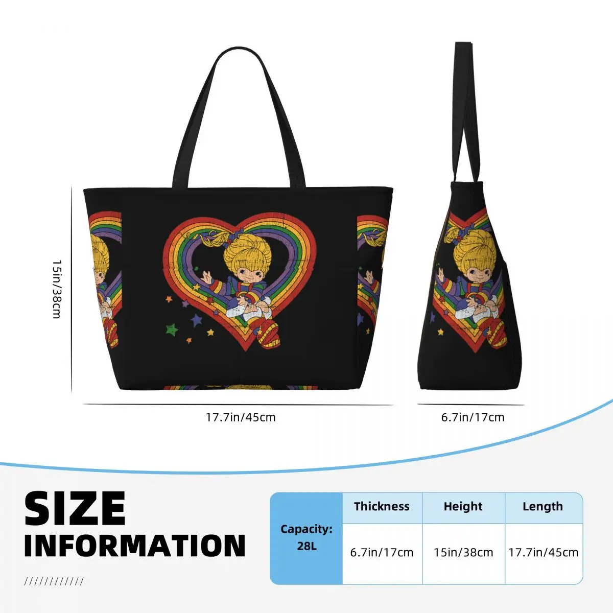 Rainbow Brite With Rainbow Hea - Yoga Fitness Tote recension och pris