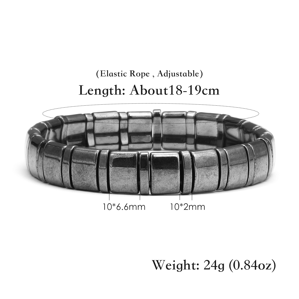 Energy Stone Hematite Bracelet - Yoga And Fitness Instructor recension och pris